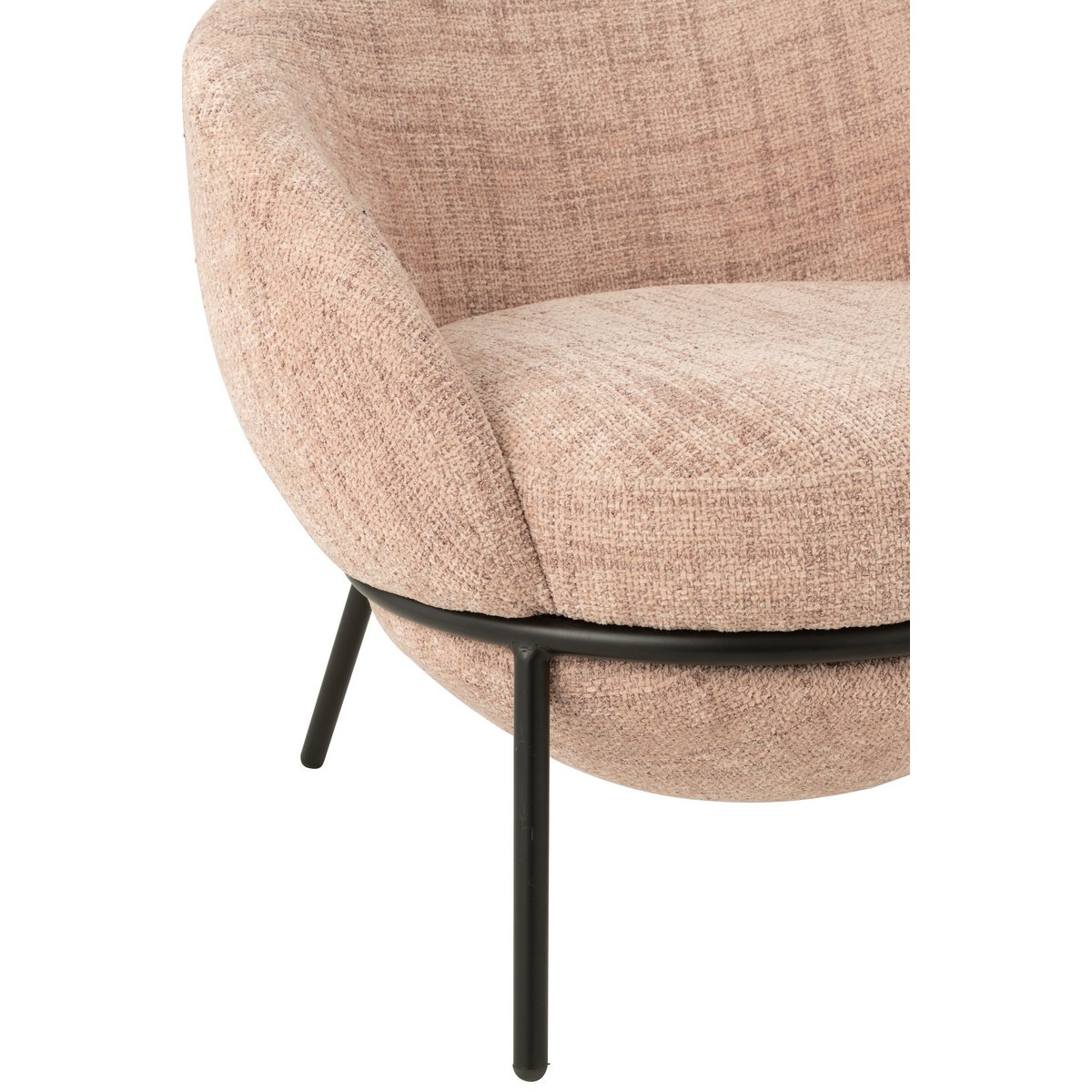 Vue de face de la chaise longue J-Line