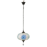 Détail du design en mosaïque de la lampe J-Line