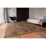 Eco Rug - Black Gold - Tapis marron, noir et or