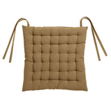 Galette de chaise 36 points Zea recyclée Tabac 38 x 38 x 3 cm