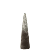 Décoration Velvet Gris et Doré J-Line, petite taille, design élégant