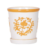 Cache-pot en céramique orange