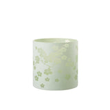 Lanterne J-Line Fleurs en verre vert, mise en scène décorative