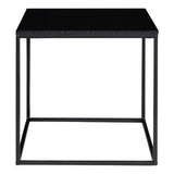 Table d'appoint Vita, détail du cadre en acier noir