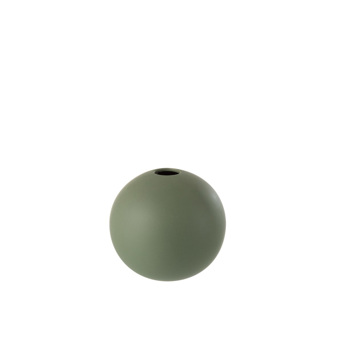 Vase bol J-Line en céramique verte, élégant et moderne