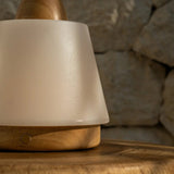 Lampe rechargeable Liv marron clair