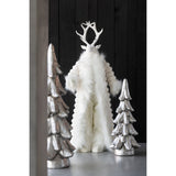 Figurine J-Line Heat Mantel en polyresine blanche, vue d'ensemble.