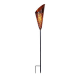 LED Solar-erdspieß "torche" à l'extérieur-serdspie en métal et plastique en cuivre, avec LED intégrée
