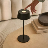Lampe de table rechargeable Hugo Midnight Noir