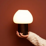 Lampe rechargeable en bois marron foncé Fynn