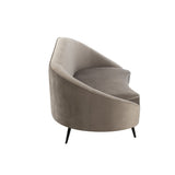 Canapé J-Line Elisabeth - textile - argent