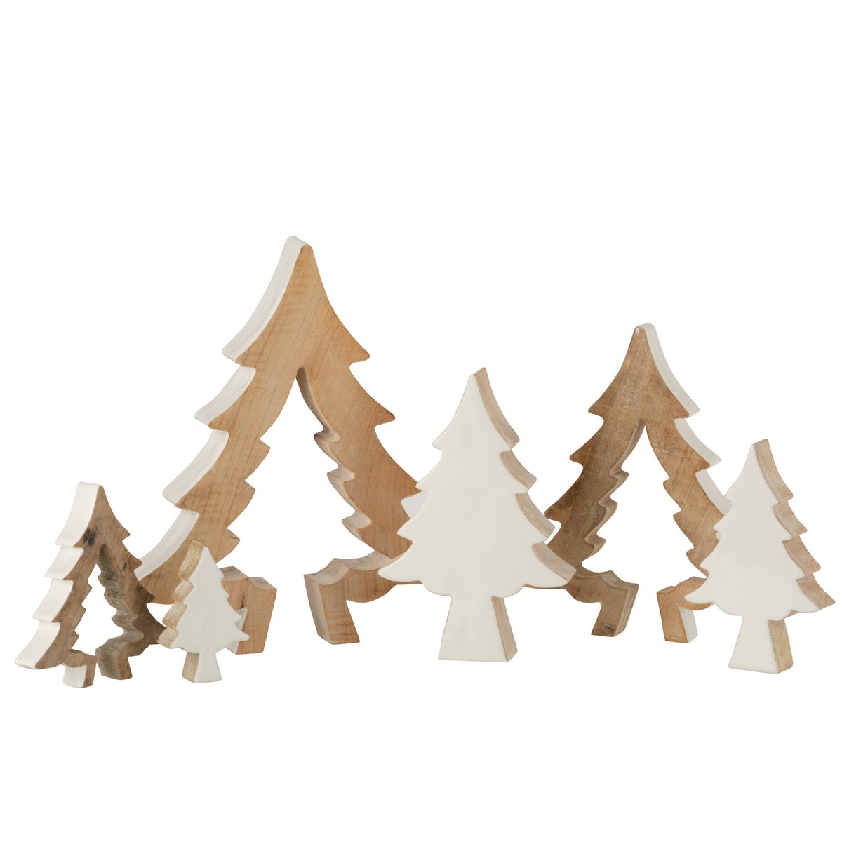Sapin puzzle en bois blanc J-Line, assemblé
