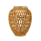2 Set Basket / Solar Record "Cesto", en artstrattan de couleur naturelle, avec capteur crépusculaire, blanc chaud, 24 cm de haut, pour la zone extérieure