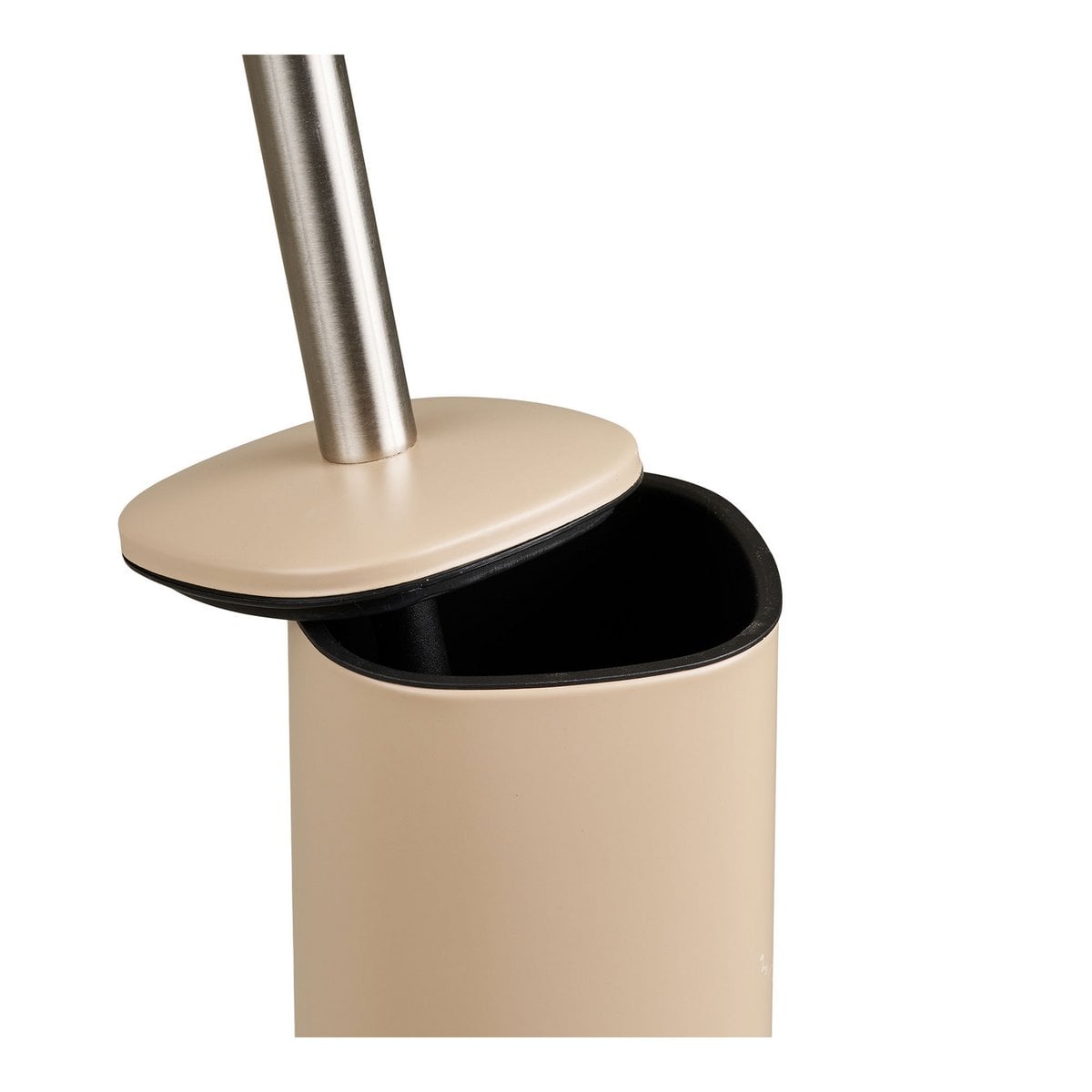 Brosse de toilette Lodi beige en situation dans une salle de bain moderne