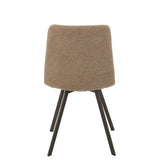 Chaise J-Line Babette Textile/Métal Beige