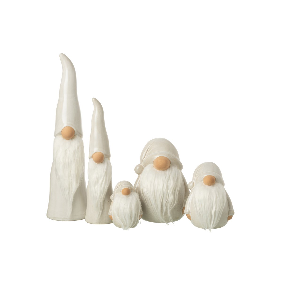 Détail de la figurine J-Line Gnome Hat, finition en porcelaine