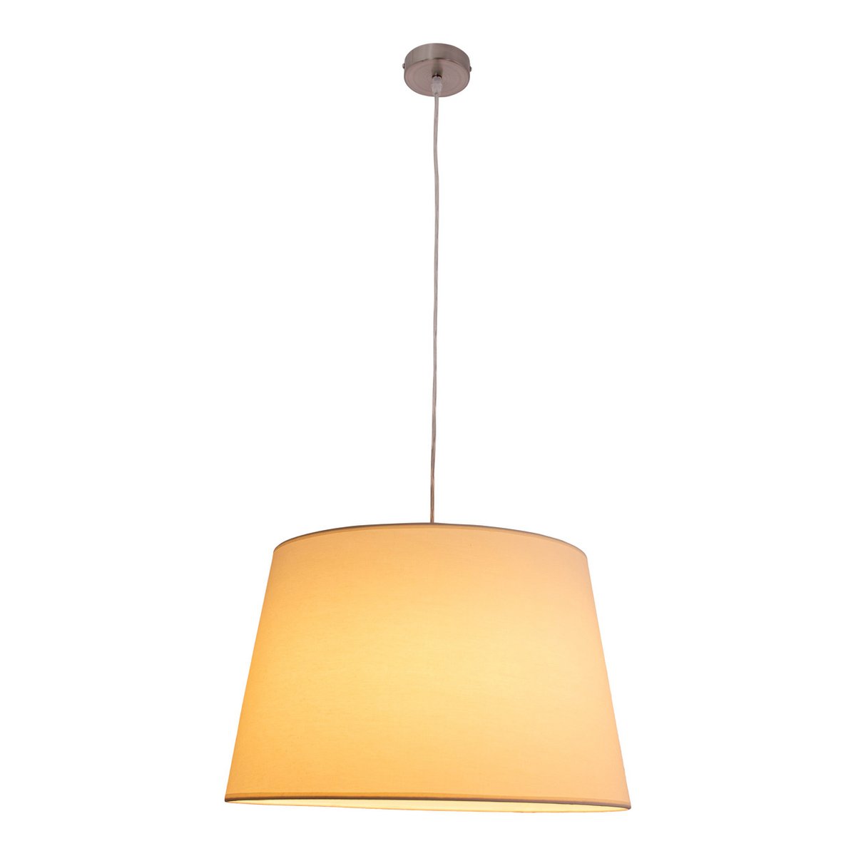 Pendentif Bologne beige - vue générale avec éclairage