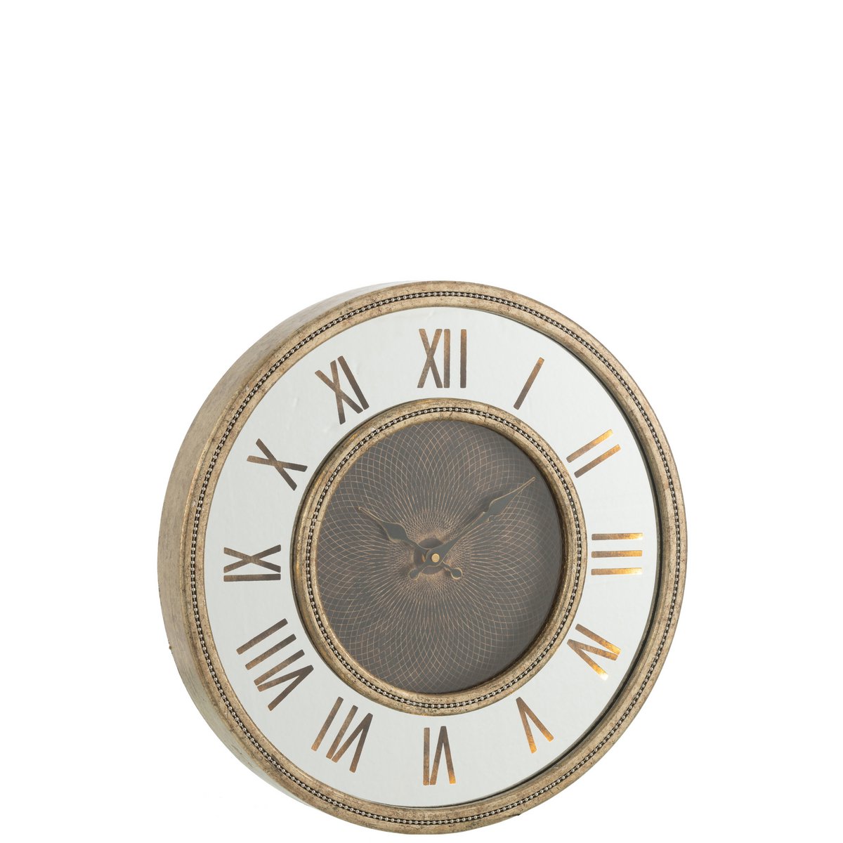 Horloge murale J-Line illuminée par LED dans un salon moderne