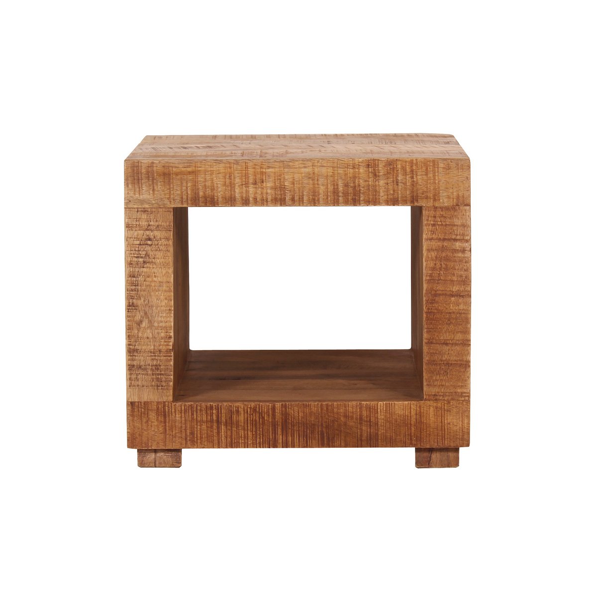 Table basse en bois de manguier avec design moderne