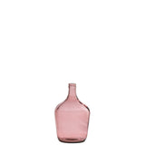 Vase J-Line Bottle Terra en verre rose, ambiance salon