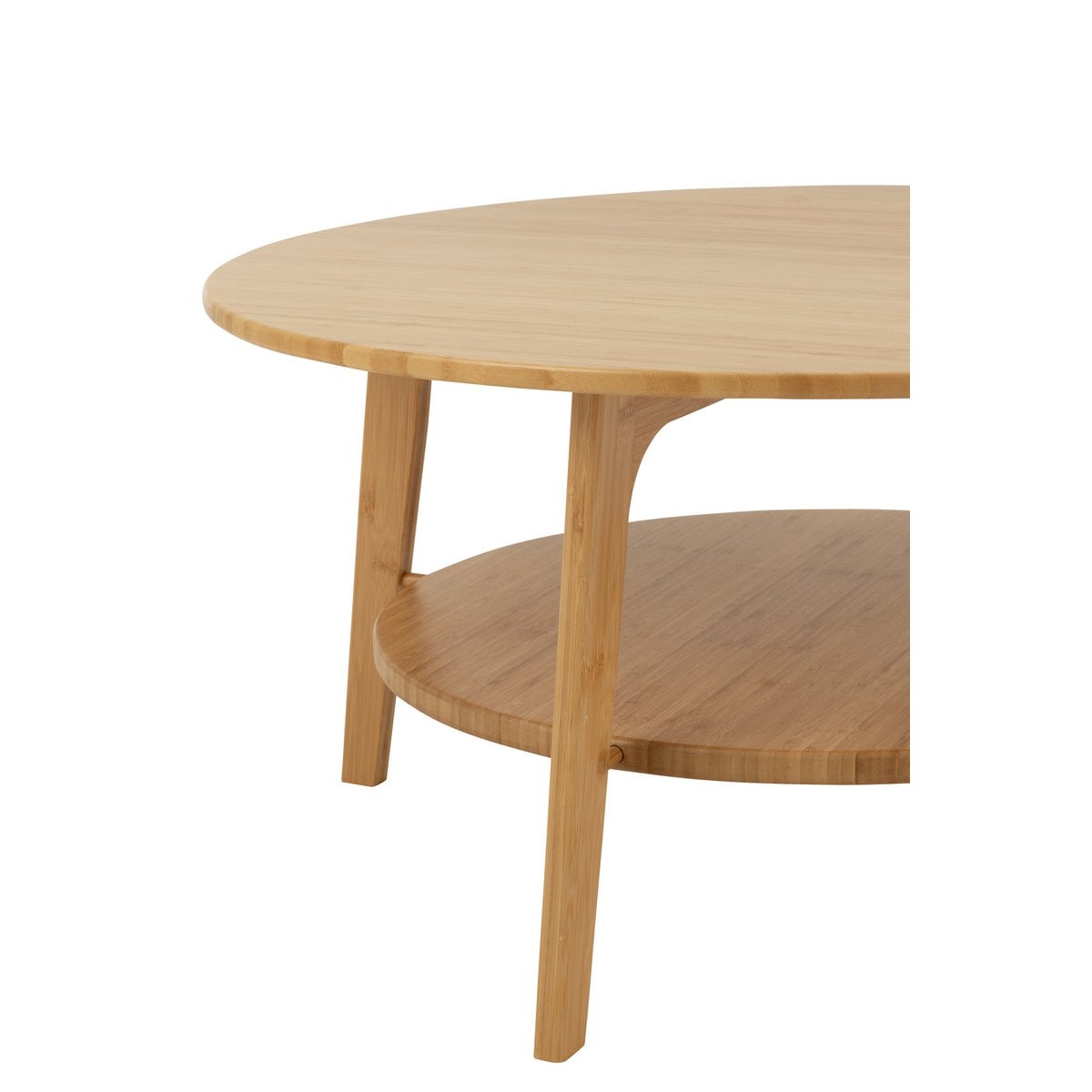 Détail du design en rotin de la table d'appoint