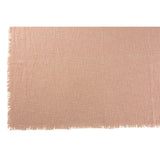 Plaid frangé J-Line en polyester rose clair, vue de face