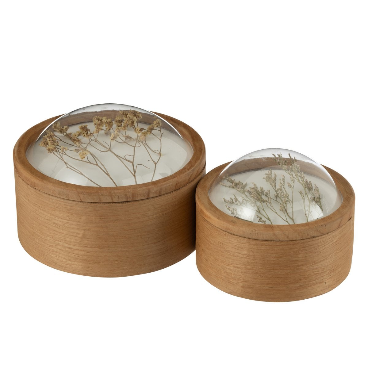 Boîte de rangement Grain Wood Mix Large sur une table en bois