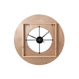 Horloge J-Line Sodi en bois naturel et noir, design élégant