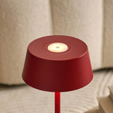 Lampe de table rechargeable rouge Hugo Berry