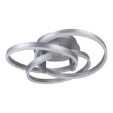 Plafonnier LED en aluminium brossé blanc 58 cm