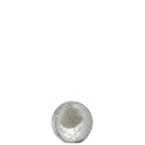 Presse-papier J-Line Bubble en verre argenté, design moderne et élégant