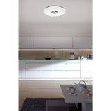Plafond LED "Nashville" Ø 40cm, de nombreuses fonctions, en métal et en plastique, blanc, avec des LED intégrées, un éclairage pour le salon, le couloir ou le bureau