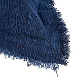 La Housse de Coussin Azure Fringe - Bleu Indien