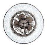 Plafond LED "Viento" avec ventilateur, en métal et en plastique, avec des LED intégrées, éclairage pour le salon ou le bureau