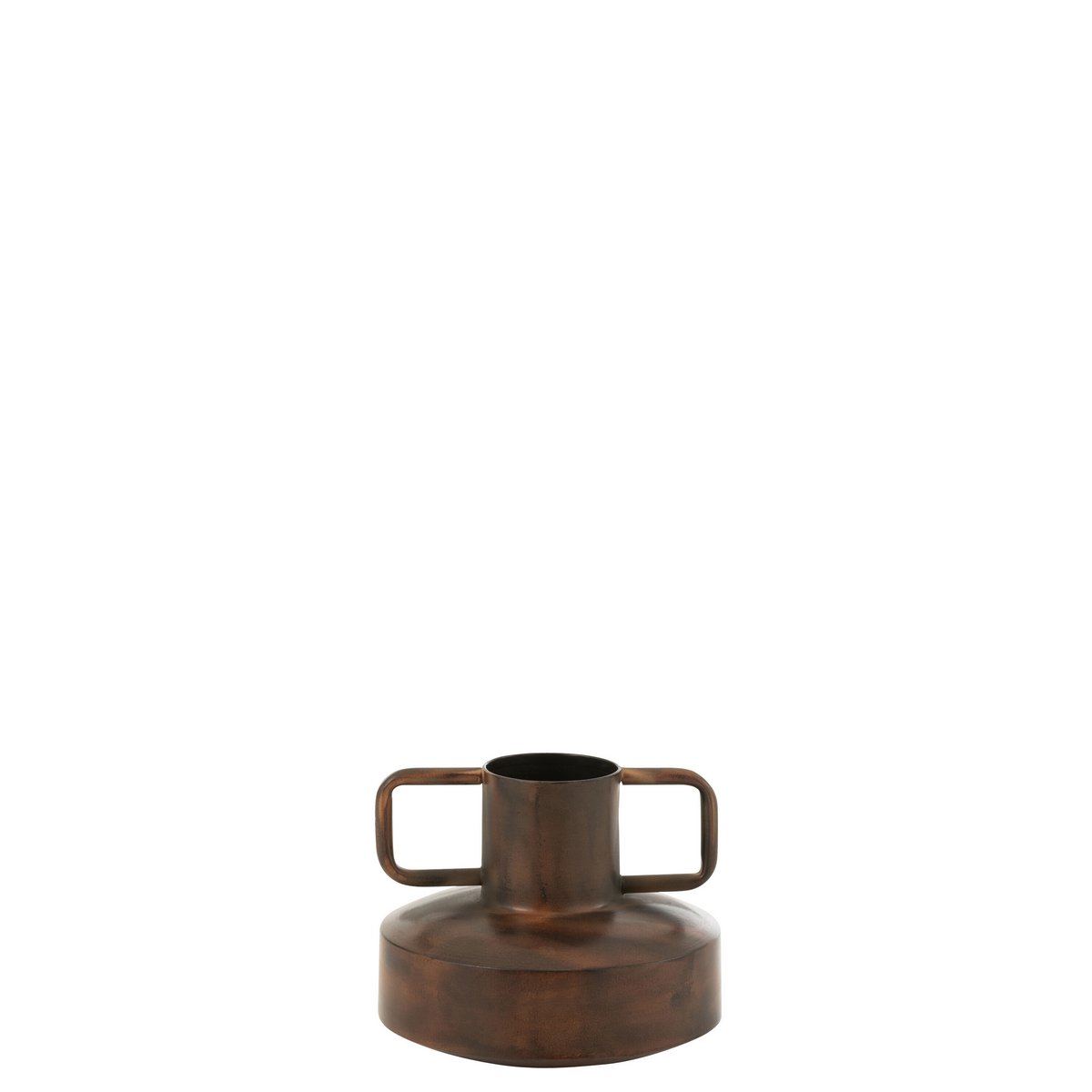 Vase Romana J-Line en métal bronze avec un design industriel élégant