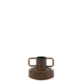 Vase Romana J-Line en métal bronze avec un design industriel élégant