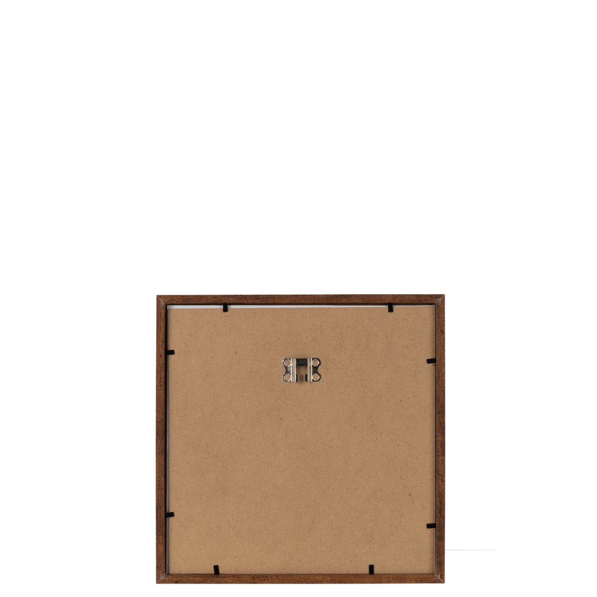 Cadre photo J-Line en bois marron foncé, vue de face
