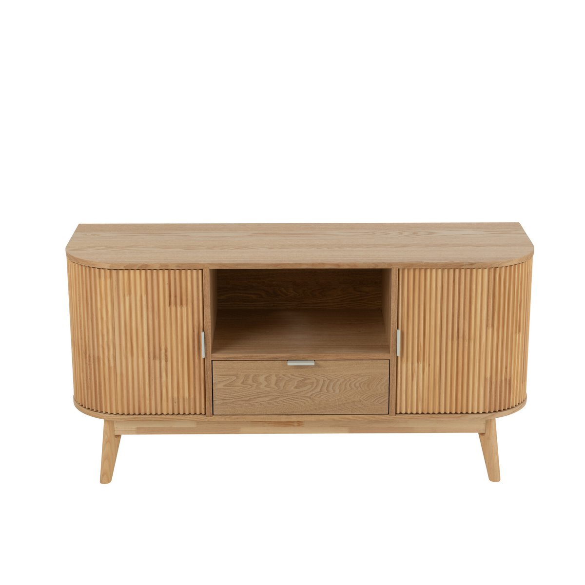 Armoire J-Line Round en bois naturel, vue de face