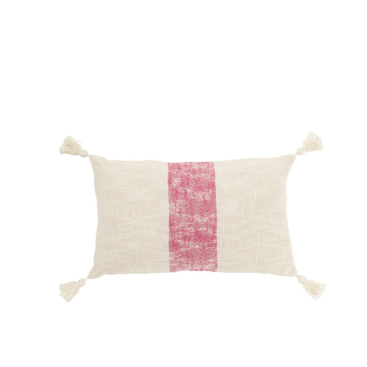 Coussin J-Line rayures rectangle sur un canapé moderne