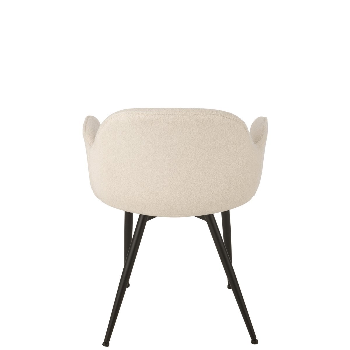 Vue latérale de la chaise J-Line en tissu et métal