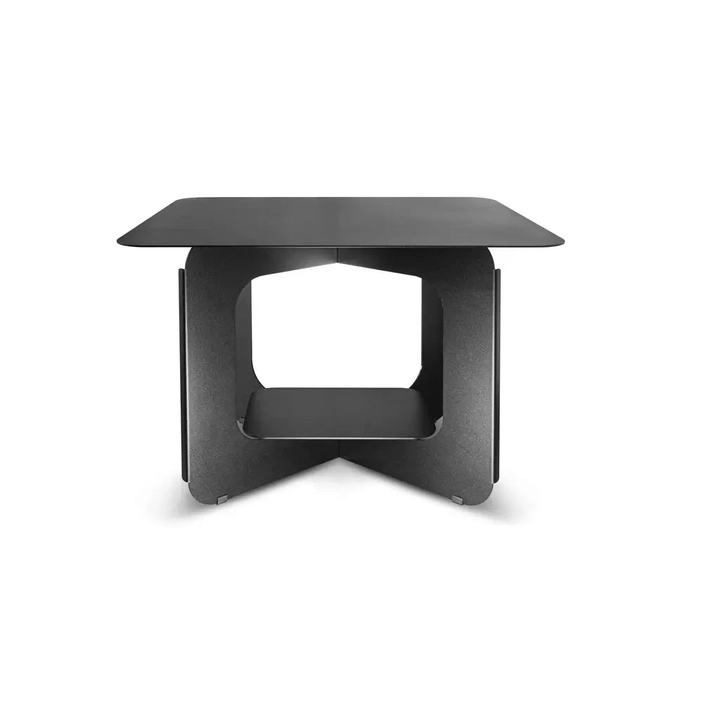 Table d'appoint Grado en noir, design minimaliste et élégant
