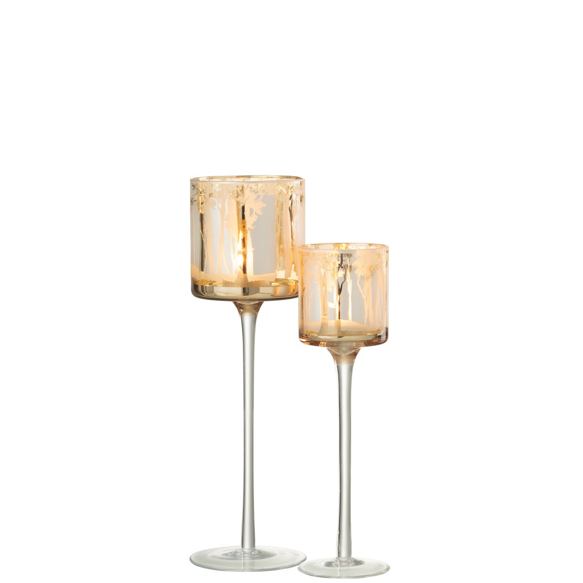 Photophore J-Line sur pied Arbres, ambiance salon