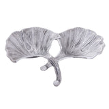 Shell Decorative Bowl Master Boîte à 18 parties en aluminium Ginkgo 2 feuille en or ou en argent feuille de feuille