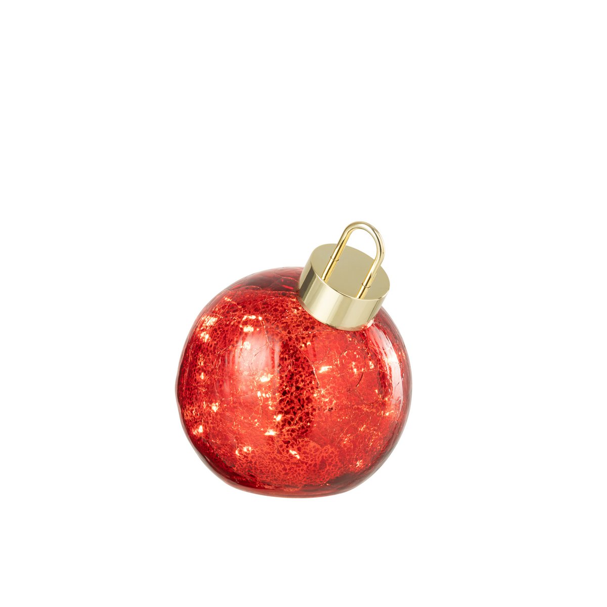 Détail de la boule de Noël J-Line, texture en verre