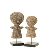 Détail de la statuette Ying en Albasiahout, finition élégante