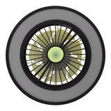 Loucles de plafond LED + ventilateur "Arioso" Ø 54 cm, en métal et en plastique, avec de nombreuses fonctions