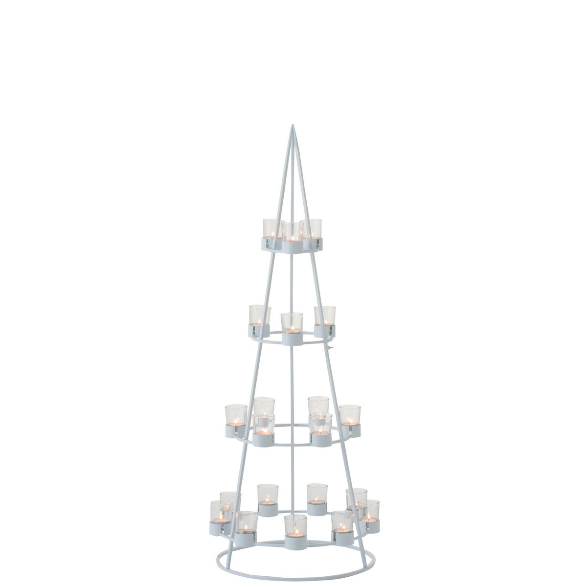 Photophore Boom 21 J-Line, détail du verre transparent