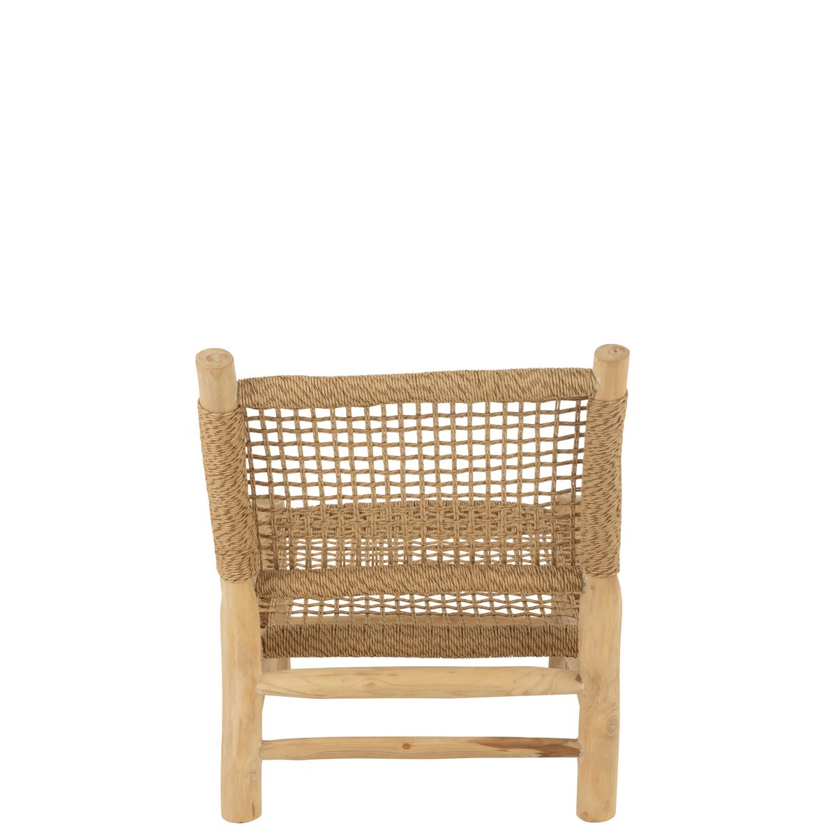 Canapé J-Line Vita en teck naturel - angle latéral