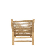 Canapé J-Line Vita en teck naturel - angle latéral