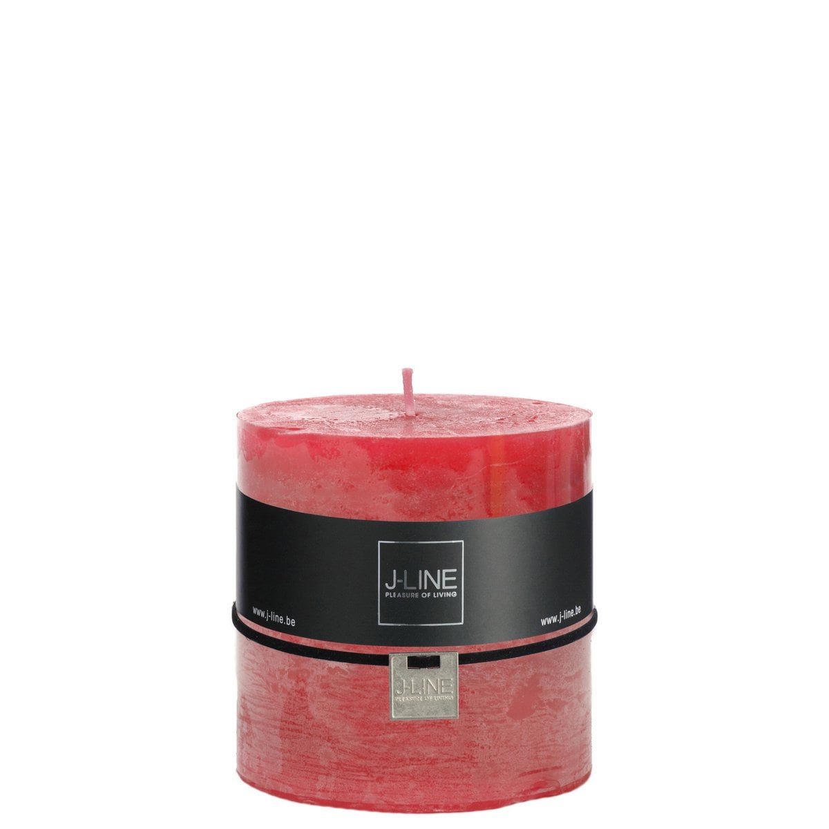 Bougie cylindrique J-Line fuchsia, design moderne et élégant